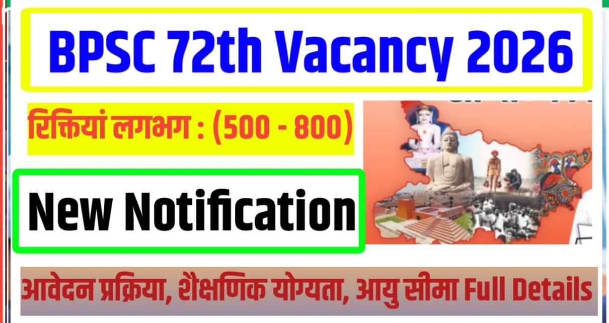BPSC 72th Vacancy 2026 Kab Aayega